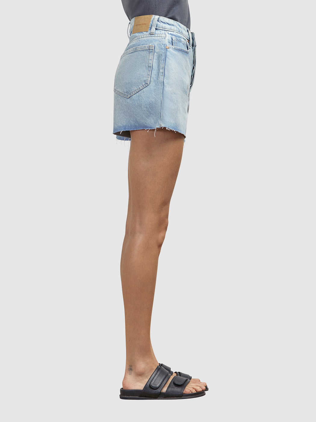 Annie Denim Short Aged Black