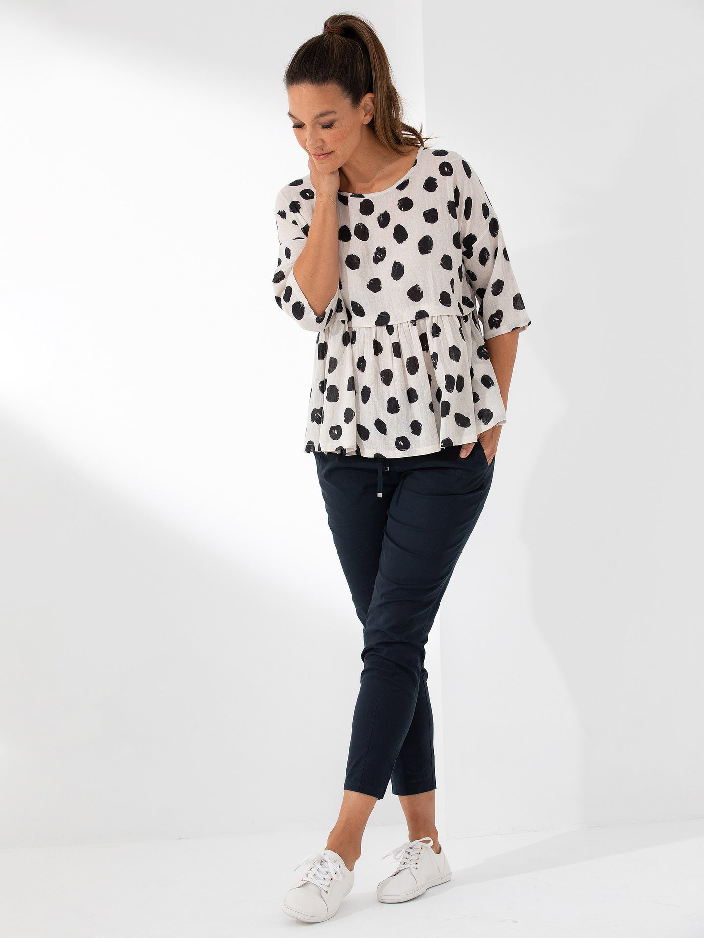 Elbow Gauzy Spot Shirt