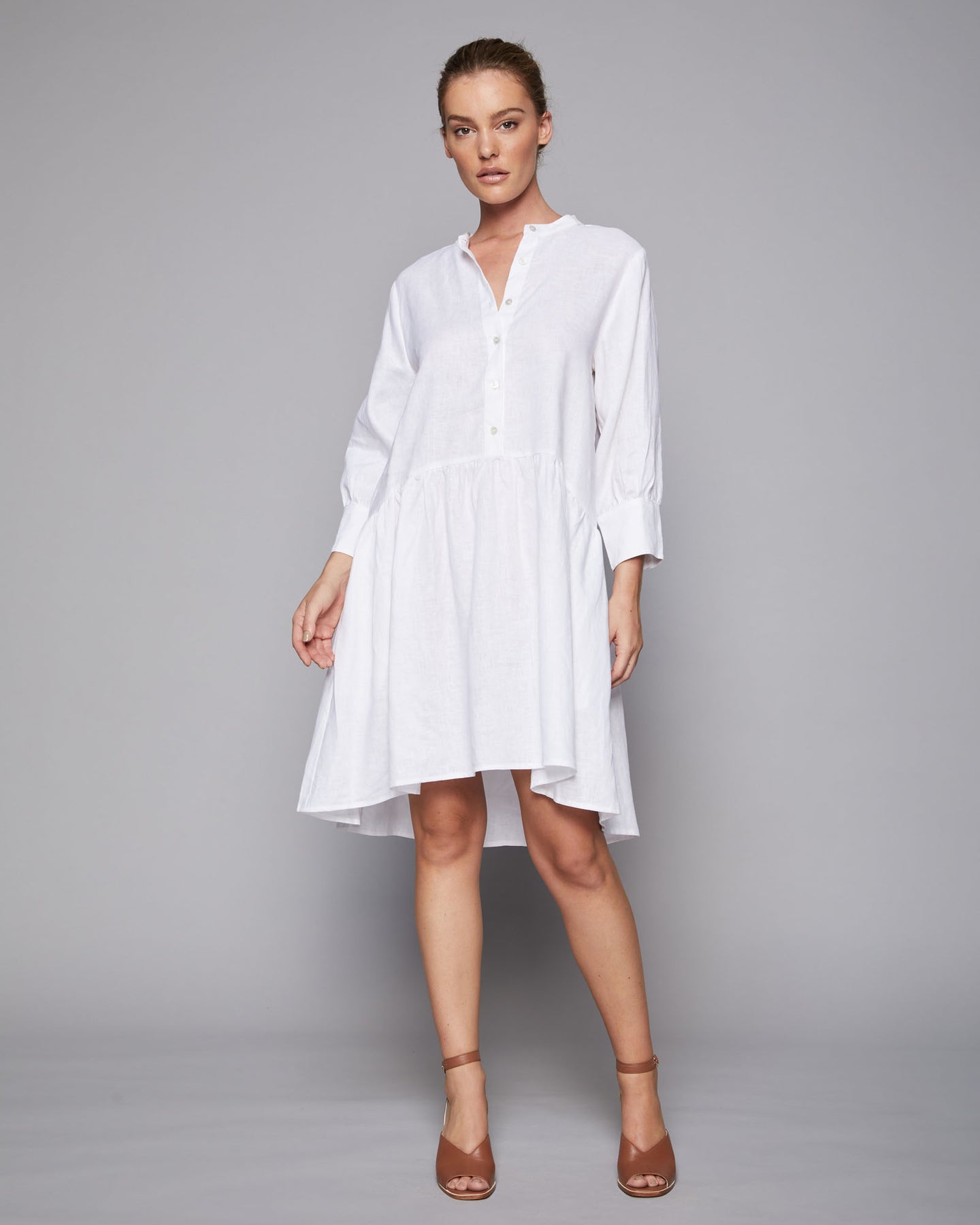 bid dress - porcelain