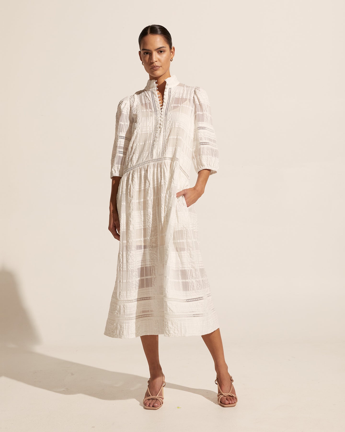 liberty dress - porcelain