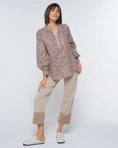 whisk top - leopard