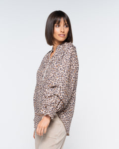 whisk top - leopard